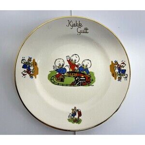 Stavangerflint Disney Huey, Dewey & Louie Kids Plate "Klebe Gut"